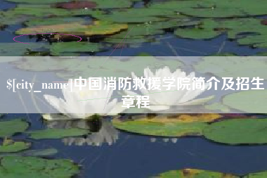 济南中国消防救援学院简介及招生章程