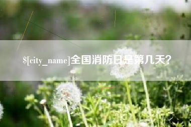 济南全国消防日是第几天？