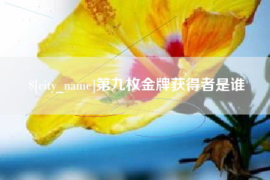 济南第九枚金牌获得者是谁
