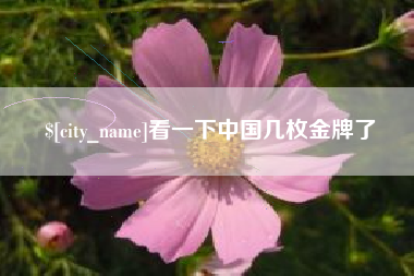 济南看一下中国几枚金牌了