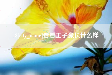 济南看看王子豪长什么样