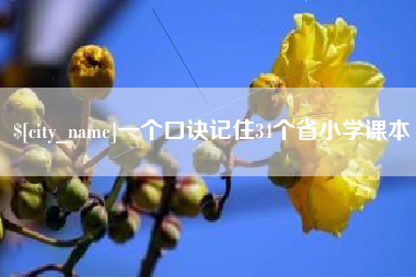 济南一个口诀记住34个省小学课本