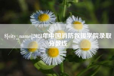 济南2021年中国消防救援学院录取分数线