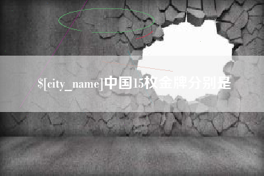 济南中国15枚金牌分别是