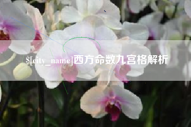济南西方命数九宫格解析