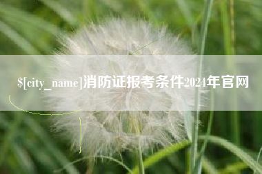 济南消防证报考条件2024年官网