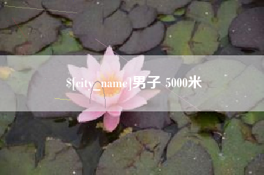 济南男子 5000米