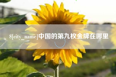 济南中国的第九枚金牌在哪里