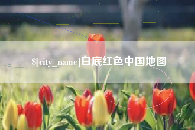 济南白底红色中国地图