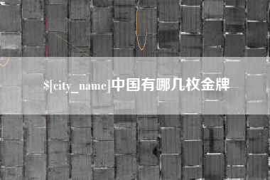 济南中国有哪几枚金牌