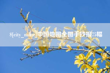 济南中国地图全图手抄报75幅