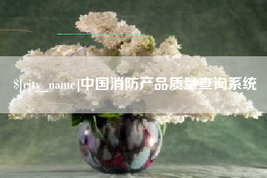 济南中国消防产品质量查询系统