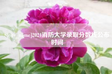 济南2024消防大学录取分数线公布时间
