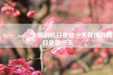 济南全国消防日是哪一天宣传消防日是哪一天