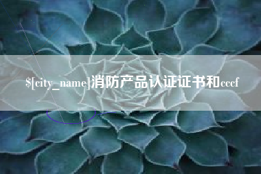 济南消防产品认证证书和cccf
