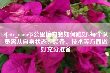 济南5公里接力赛如何跑好-每个队员需从自身状态、装备、技术等方面做好充分准备