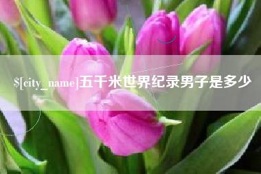 济南五千米世界纪录男子是多少