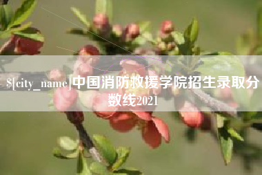 济南中国消防救援学院招生录取分数线2021