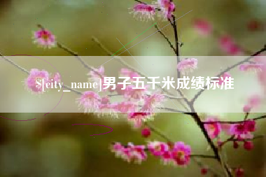 济南男子五千米成绩标准