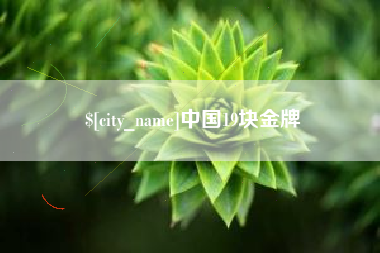 济南中国19块金牌