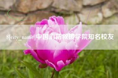 济南中国消防救援学院知名校友