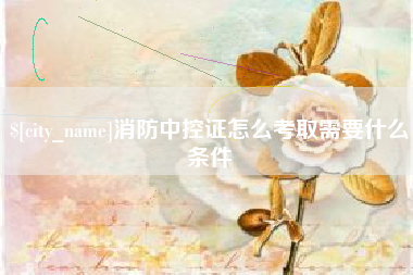 济南消防中控证怎么考取需要什么条件