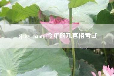 济南今年的九宫格考试