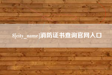 济南消防证书查询官网入口