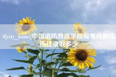济南中国消防救援学院报考分数线浙江录取多少