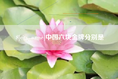济南中国六块金牌分别是