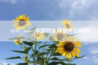 济南中国的金牌是什么样的