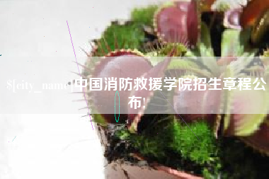 济南中国消防救援学院招生章程公布!