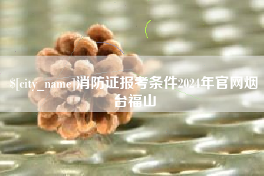济南消防证报考条件2024年官网烟台福山
